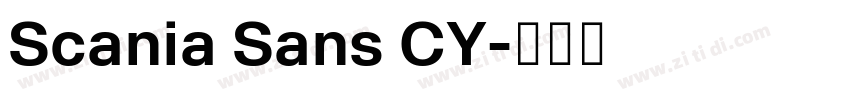 Scania Sans CY字体转换 Scania Sans CY字体转换